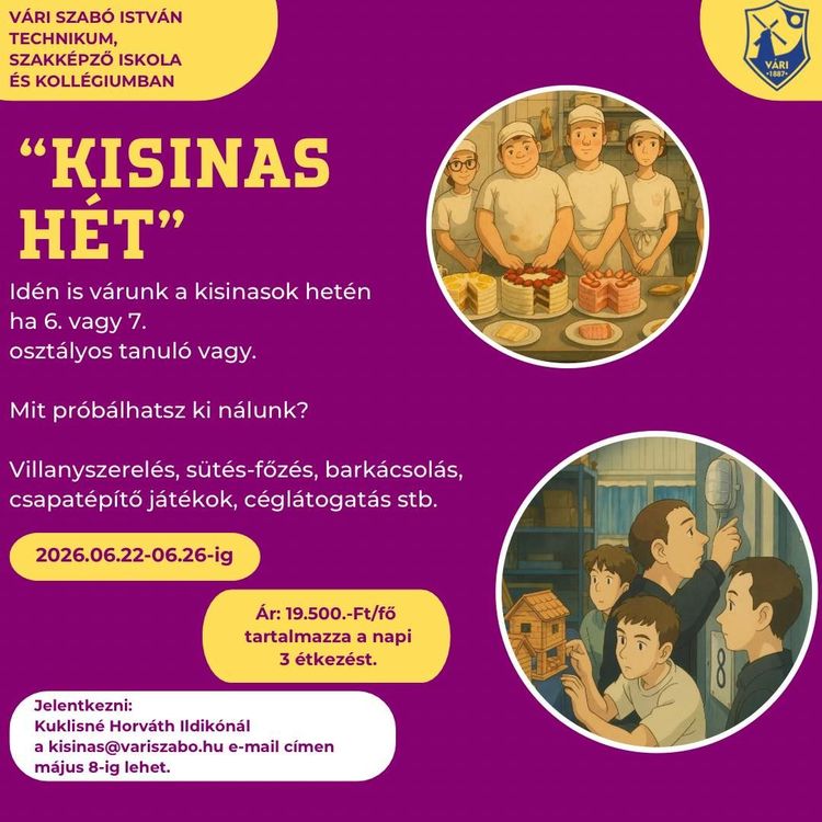 Bár a tavaszi szünet veszi kezdetét, mi már most kínálunk programot a nyári szünetre! 