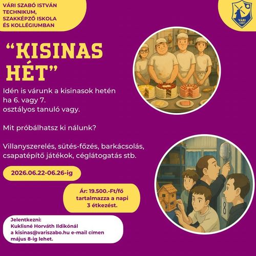 Bár a tavaszi szünet veszi kezdetét, mi már most kínálunk programot a nyári szünetre! 