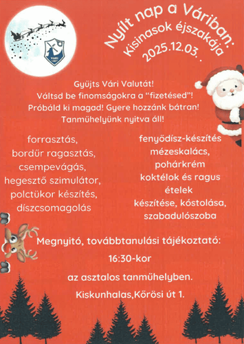 December 3-án nyílt nap a Váriban!
